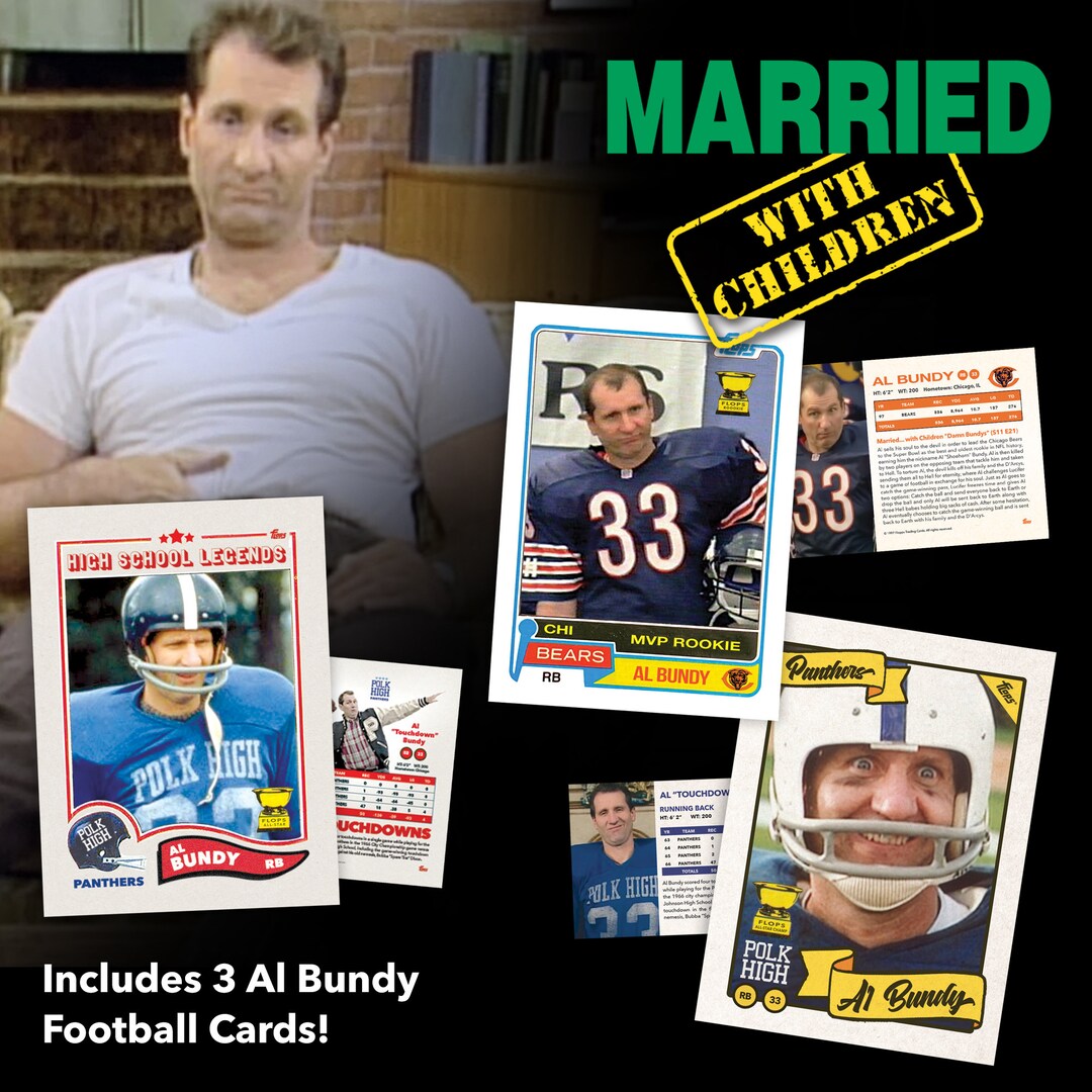 Al Bundy Football Cards Fan Gift Pack Al Bundy Rookie Card Al Bundy