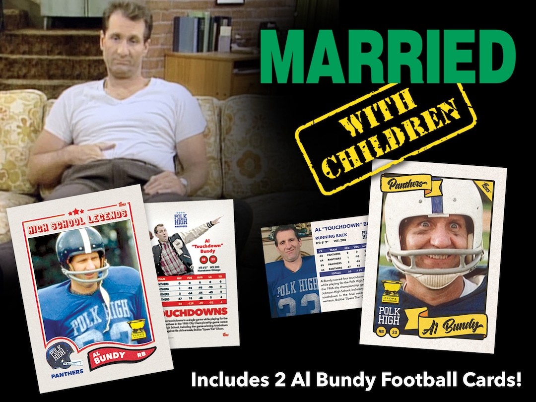 Al Bundy Football Cards 2 Pack Polk High School Legends Card & All-star
