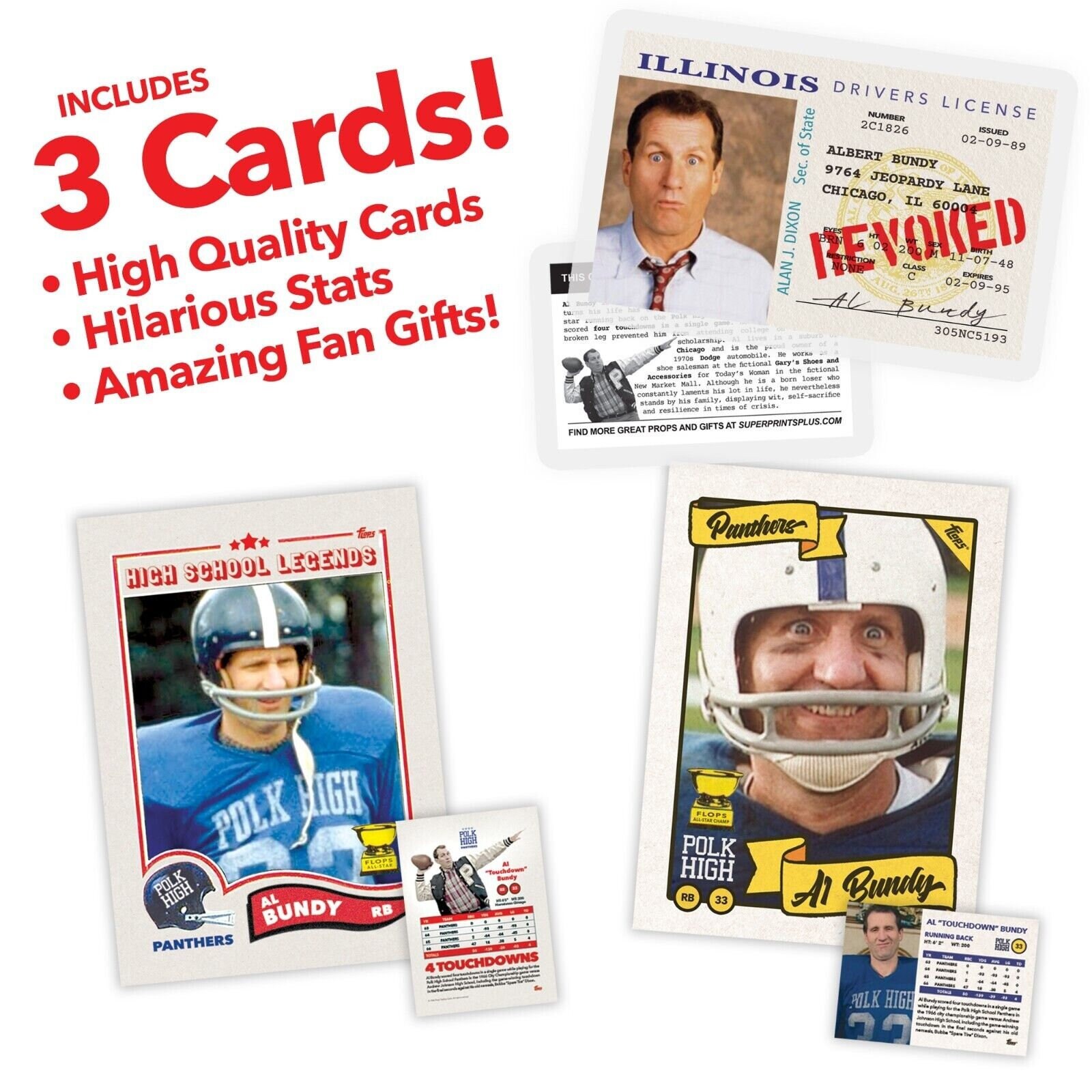Al Bundy Super Fan Card Pack Includes ID & 2 Polk High - Etsy