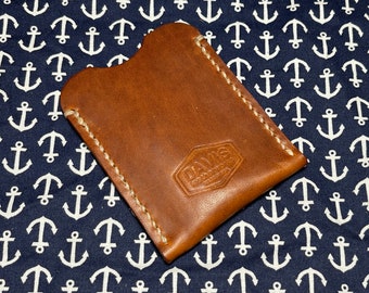 Horween English Tan Dublin Card Sleeve