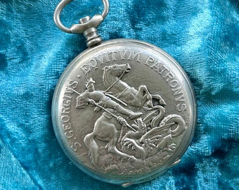 Vintage St. George Pocket Watch Body with Crystal