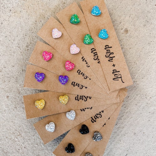 Stud Earrings Stainless Steel Earrings Nickel Free Etsy