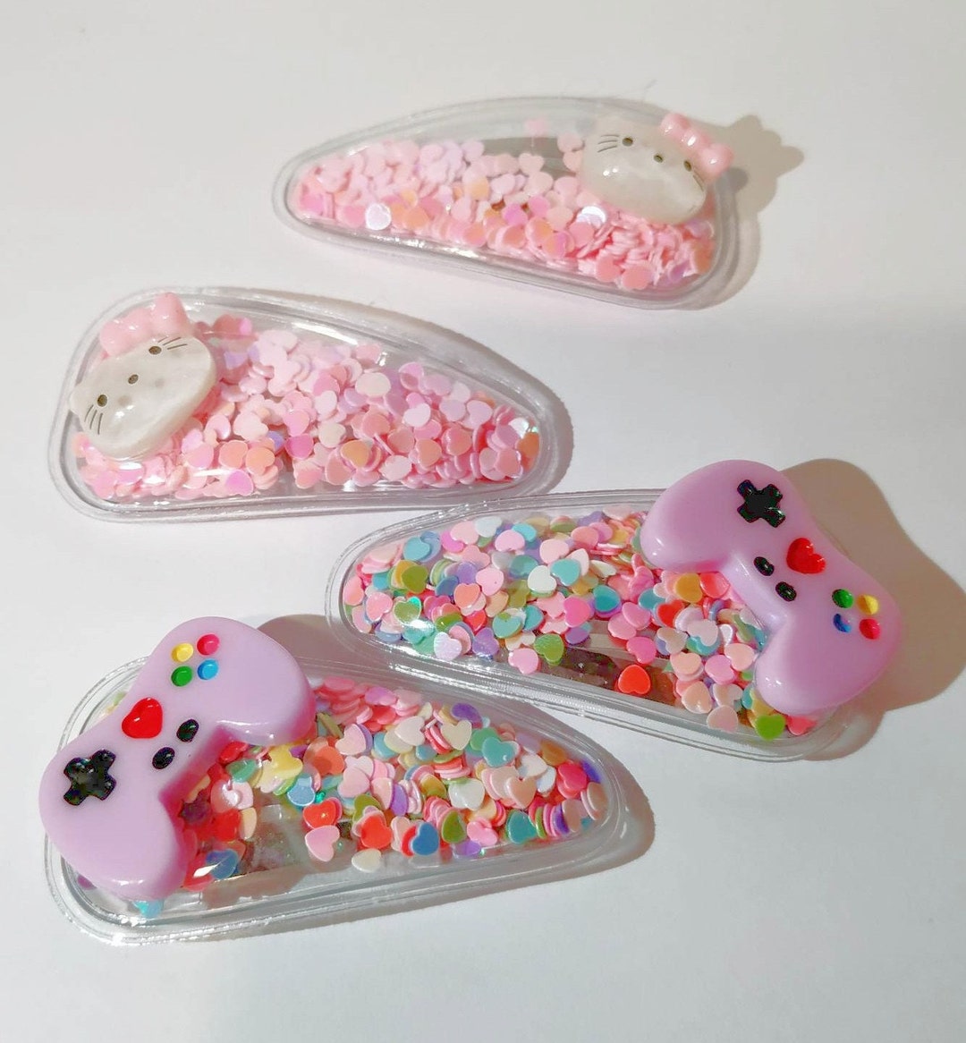 Shaker Hair Clip Set, Kawaii Hair Clips, Shaker Snap Clips Etsy