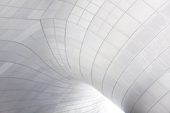 Dongdaemun Design Plaza, Photography Print, Seoul South Korea, Gifts for Designers Il_570xn