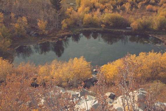 Mountain Lake Reflections, Sierra Nevada Print, Aerial Photography, by ...