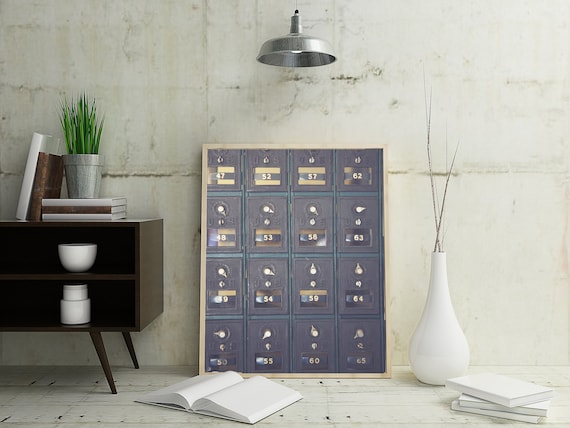 USPS, Architectural Home Decor, Photography Print, industrial art, romantic wall decor, living room art, mail room art, vintage photo Il_570xn