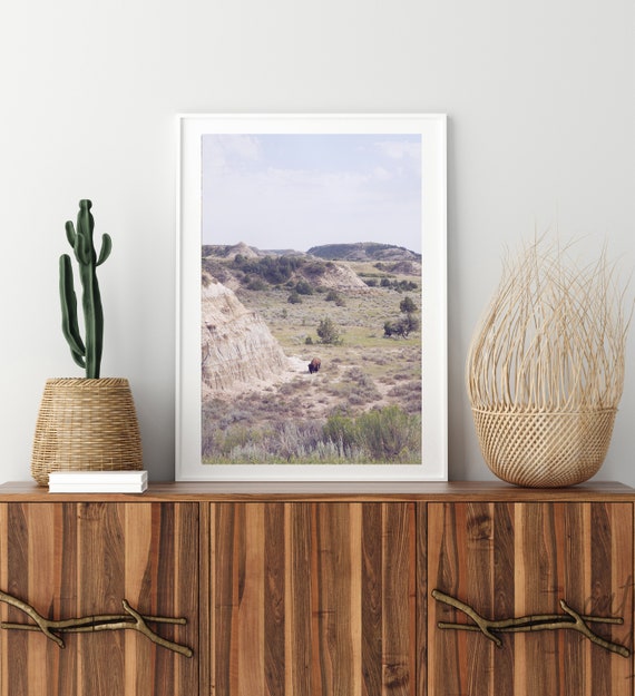 North Dakota Photography, Buffalo print, Wild West Wall Art Il_570xn