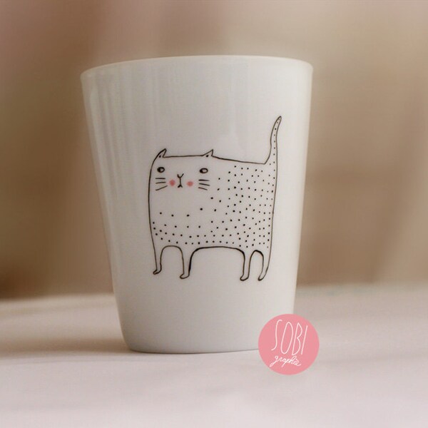 teacup "Meow le chat"