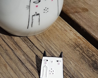 Tasse Thé & Café + pins | fuck cat