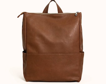 Women's Backpack | Women's Work Bag | Minimal Backpack | Vegan Leather Backpack | Vegan Backpack | Vegan Backpack For Women | Laptop Bag
