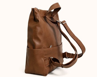 Women's Backpack | Women's Work Bag | Minimal Backpack | Vegan Leather Backpack | Vegan Backpack | Vegan Backpack For Women | Laptop Bag