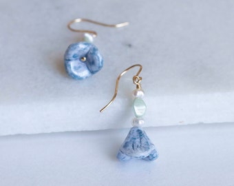 Blue Bloom Earring