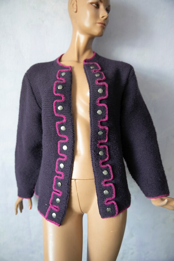 Prairie Plains Spirit Mighnight Purple Cardigan