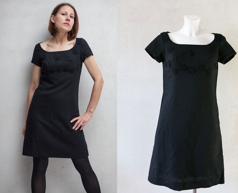 60s style black dress