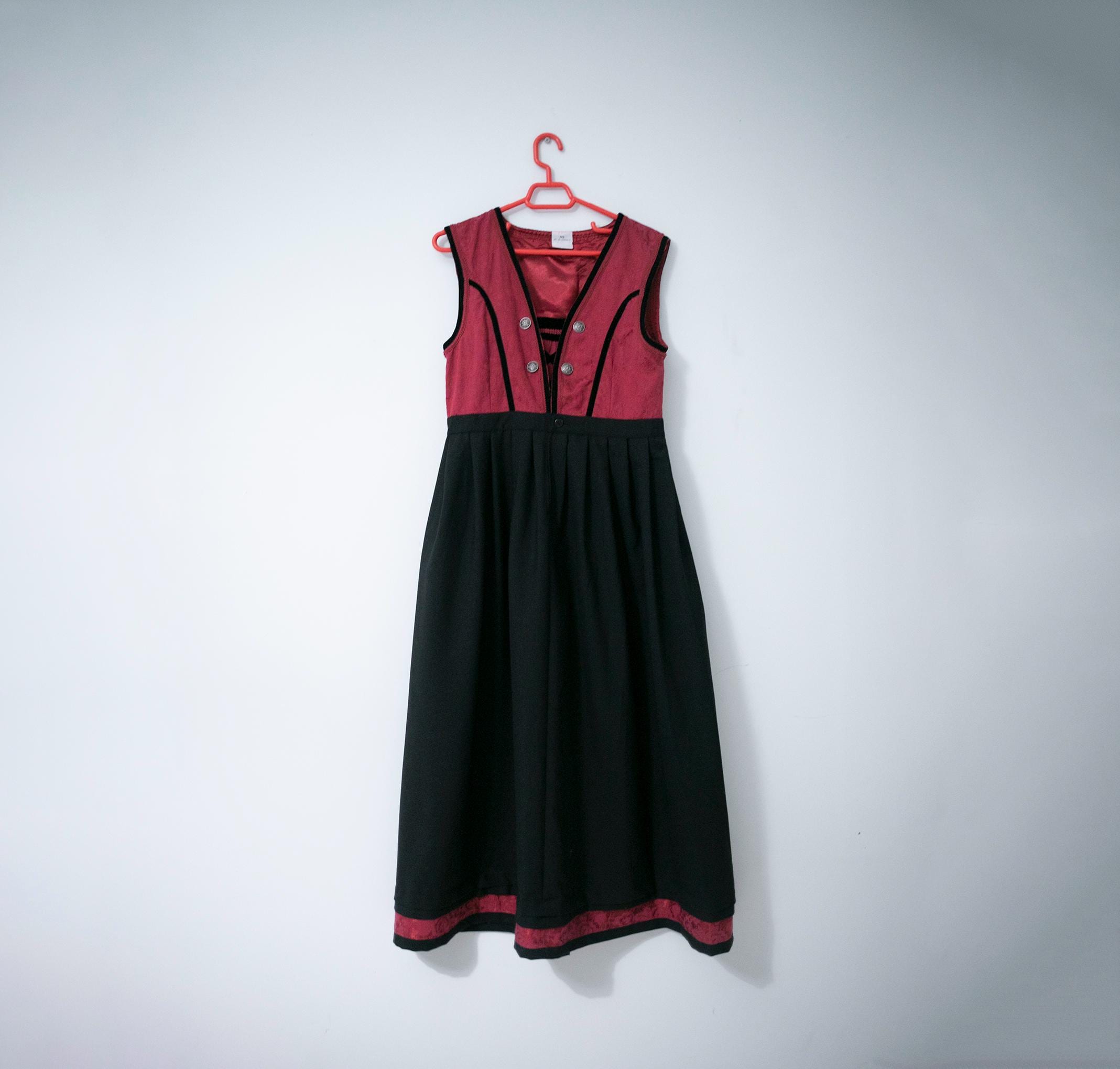 Burgundy Pinafore - Etsy