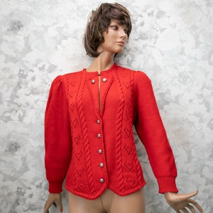 Dirndl  cardigan   folk Wool Traditional Austrian Trachten landhaus winter Christmas jacket