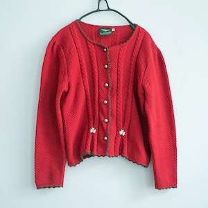 80s Red Cardigan - Etsy Ireland