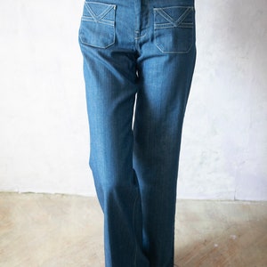 Y2K Karl Lagerfeld Flare Jeans: High Rise Light Blue Denim, 27&quot;