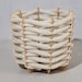Woven Baskets in Cream Suede, Small Basket, Big Baskets, Bedroom Basket, Storage Basket, Modern ...