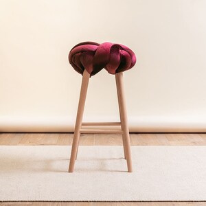 royal blue velvet knoten bar hocker designstuhl modernen etsy