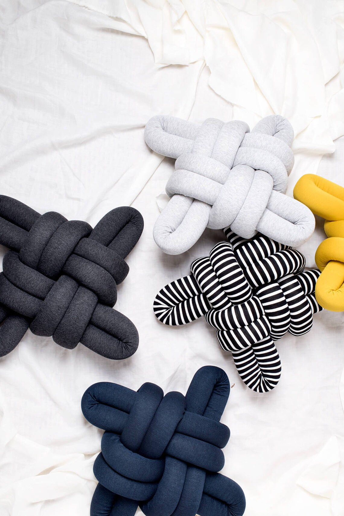 Dark Blue Knot pillow Knot Pillows knot cushions Dark Etsy