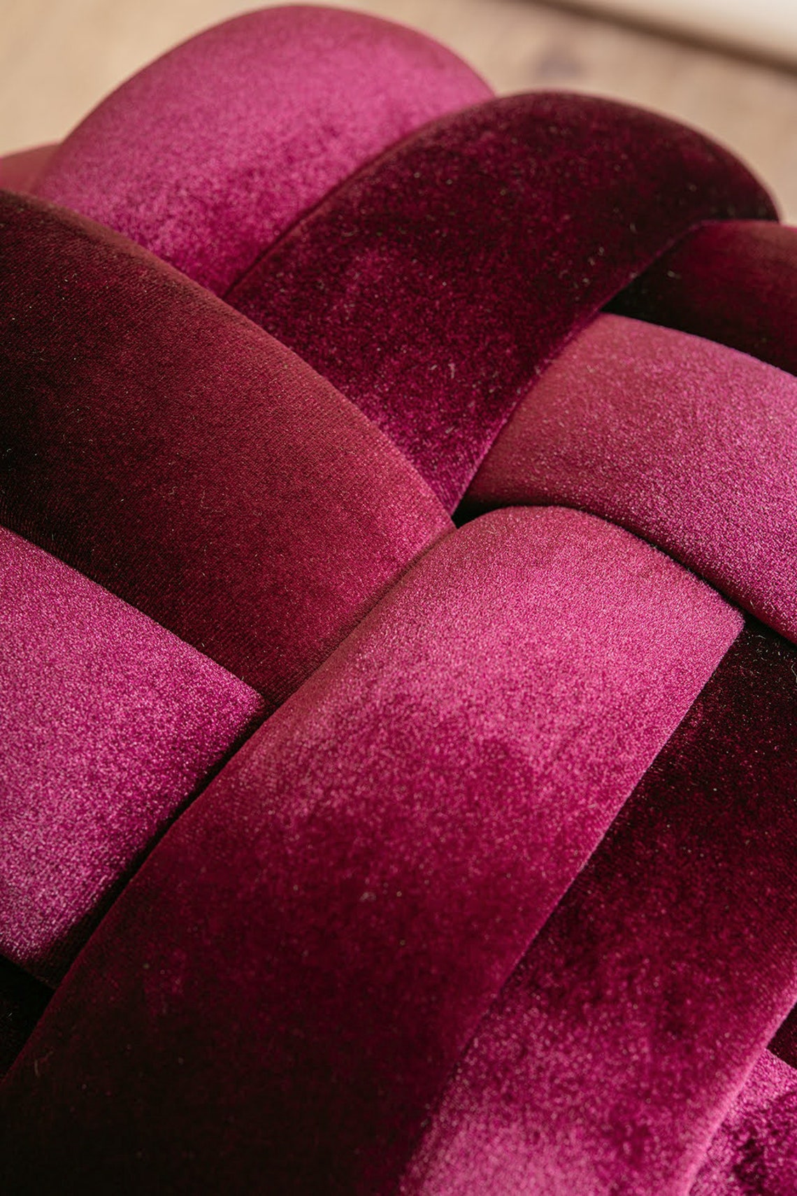 Purple Velvet Knot Bar stool design chair modern chair Etsy