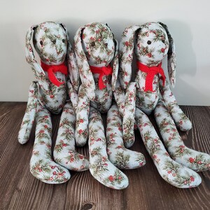 Handmade Stuffed Bunny, Animal Toy, Handmade Stuffed Animals, Handmade Toddler Toys image 2