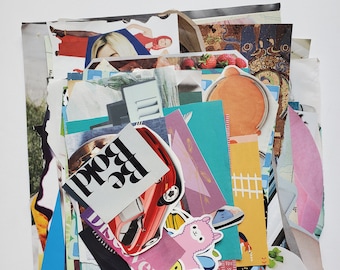 Essential Clippings Bundle 75+, Vision Board Party, Junk Journal Kit, Magazines Ephemera, Vision Board Kit