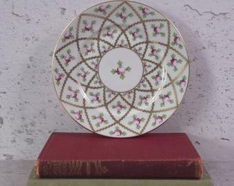 Vintage Herend Hungary SPROG Saucer Dessert Plate, Vintage Cottagecore Decor, Vintage Porcelain Plates