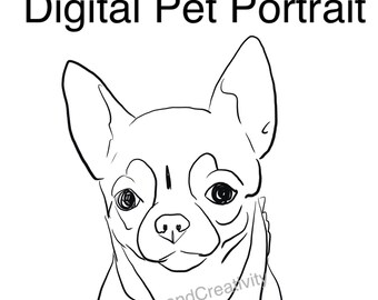 HaustierPortrait, Haustierportrait, Haustierportrait, Haustierportrait, Haustierportrait, digitaler Download, digitale Zeichnung, Haustierportrait