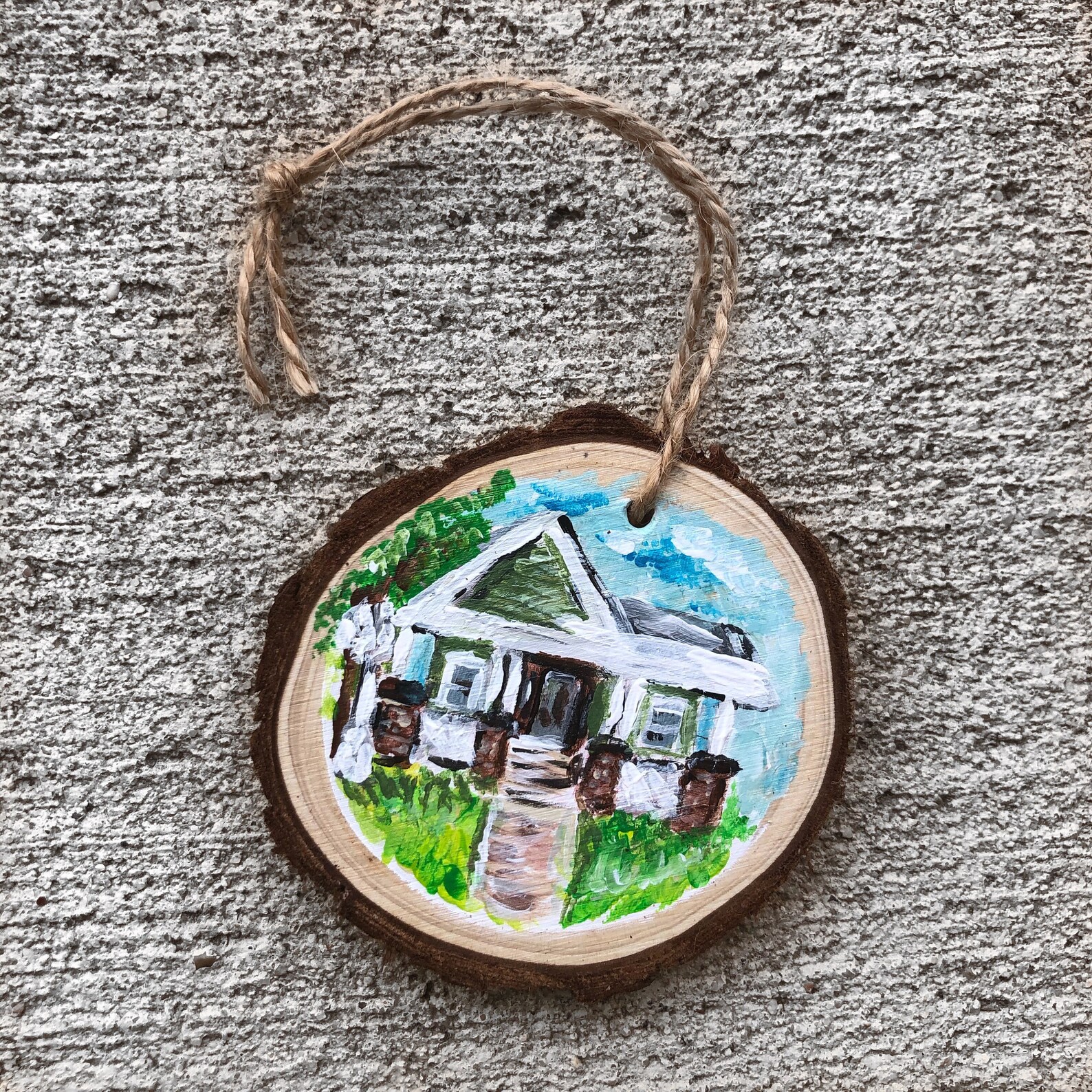 CUSTOM Home Ornament Hand Painted Christmas Ornaments as Etsy