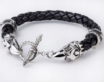 Crixus Crow Bracelet "Harbinger of Death" - Spartacus / Champion of Capua Crow Scull Bracelet