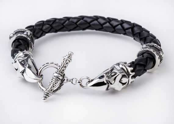 Crixus Crow Bracelet "Harbinger of Death" - Spartacus / Champion of Capua Crow Scull Bracelet