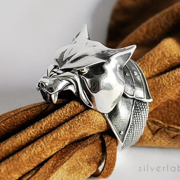 The Hound, Sandor Clegane, House Clegane Ring, "Game of Thrones" ispirato gioielli "Houses of Westeros", Dog Animal Ring