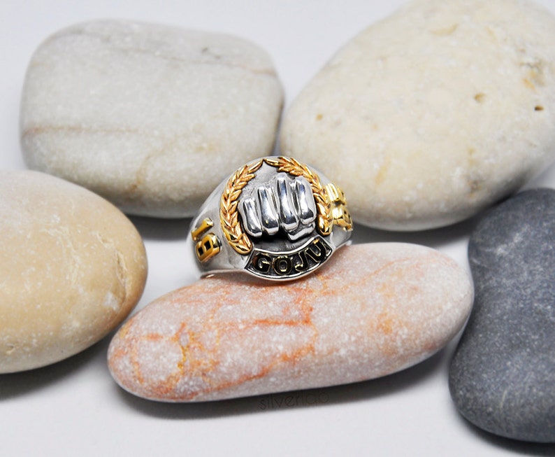 Martial Arts Ring Personalised Sports Ring Etsy