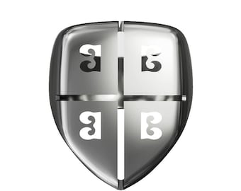 Imperial tetragrammic Cross Shield, Byzantine Paleologos Emblem Shield Ring, Knight shield ring, Orthodox Ring