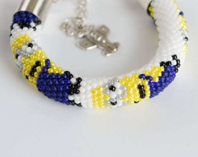 Minion bracelets seed beads bracelets for children bracelet size children minion handmade fairy minion pattern crochet beads boy gift