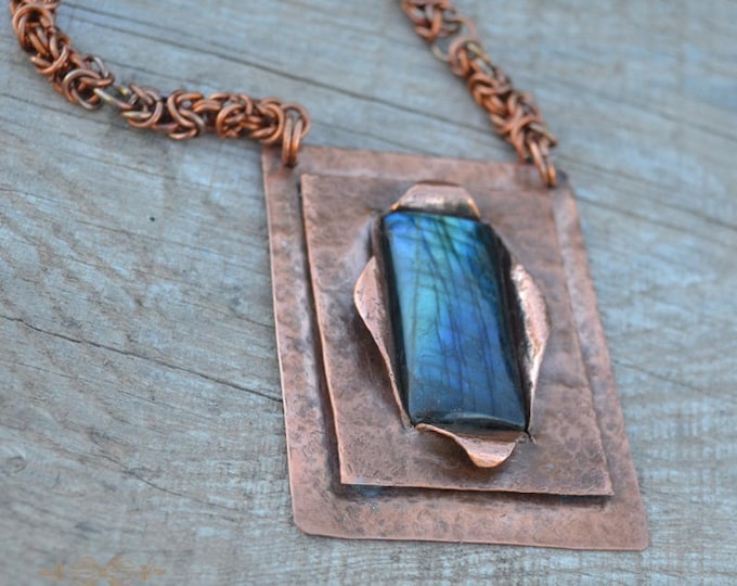 Labradorite Copper Necklace - the perfect gift for a woman