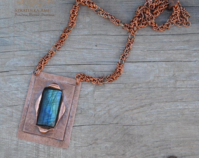 Labradorite Copper Necklace - the perfect gift for a woman