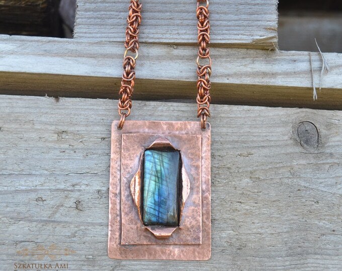 Labradorite Copper Necklace - the perfect gift for a woman