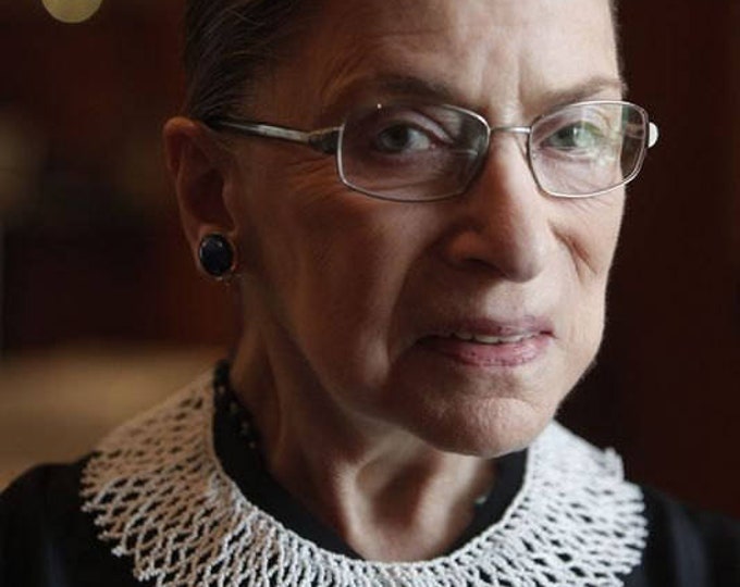 Ruth Bader Ginsburg, lace necklace, victorian necklace, supreme court, beaded necklace, white choker, ruth bader ginsburg, dissent collar