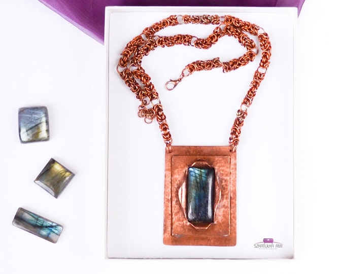 Labradorite Copper Necklace - the perfect gift for a woman