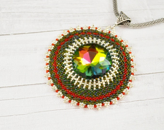 Colored necklace braided necklace crystal necklace colorful necklace big crystal red green silver chain snake round necklace Valentine Day