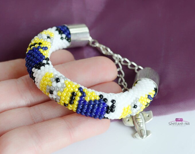 Minion bracelets seed beads bracelets for children bracelet size children minion handmade fairy minion pattern crochet beads boy gift