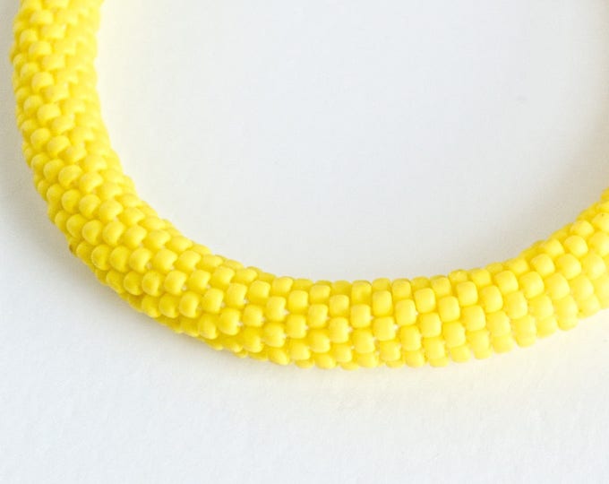 yellow bracelet, beaded bracelet, christmas bracelet, women bracelet, seed bead bracelet, sunny bracelet, crochet bracelet, pastel bracelet