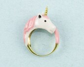Pink Unicorn Ring