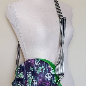 Ice Cream Scoop bag, Halloween, haunted, ghostly, gothic, mansion, purse, bag, crossbody, glow in the dark