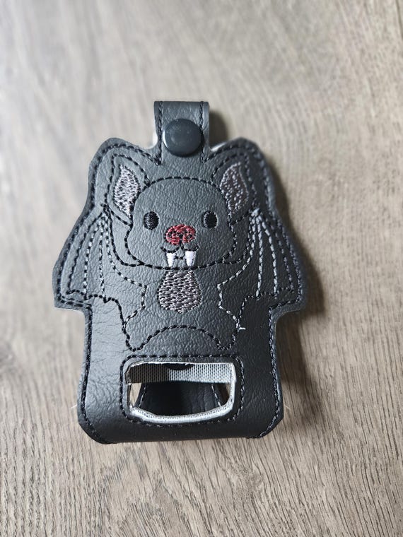 Inhaler holder case keychain, bat, spooky, Halloween, keychains, inhaler