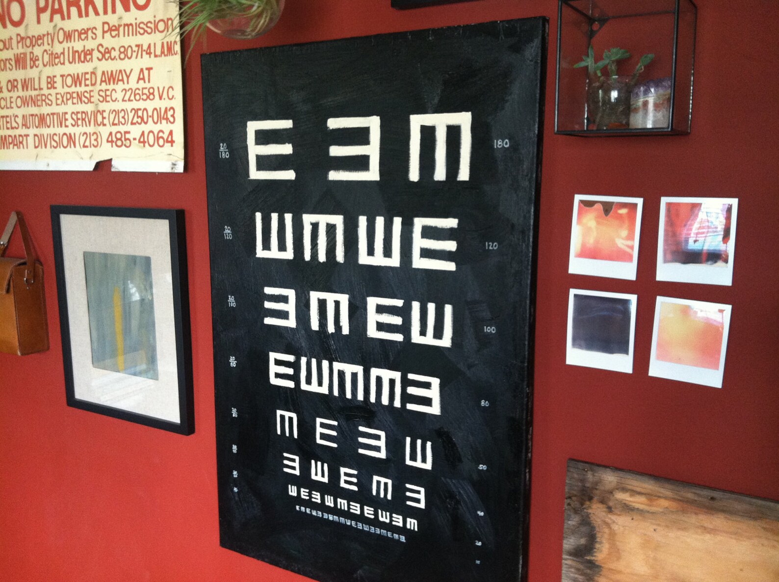 Tumbling E Eye Chart Original Painting 24x36 Etsy