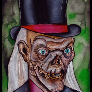 Crypt Keeper Original Art print/Tales from the crypt/Crypt keeper/Crypt Keeper art/Classic horror/Horror art/Art print